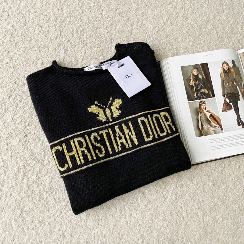 Dior Knit Shoulder Buckle Shirt