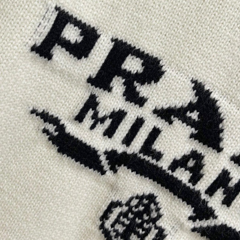 Prada Knit Shoulder Buckle Sweater