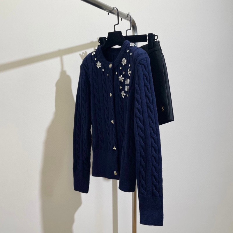 MiuMiu Knit Cardigan Sweater