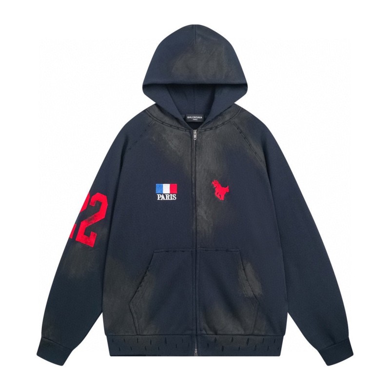 Balenciaga Unisex Zipper Hoodie