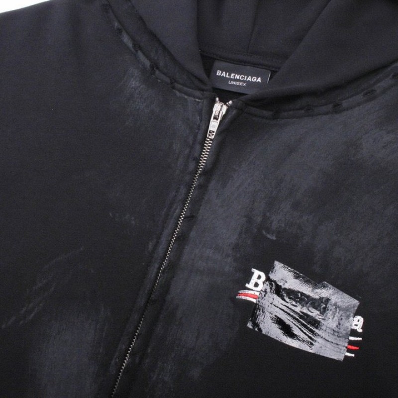 Balenciaga Unisex Zipper Hoodie