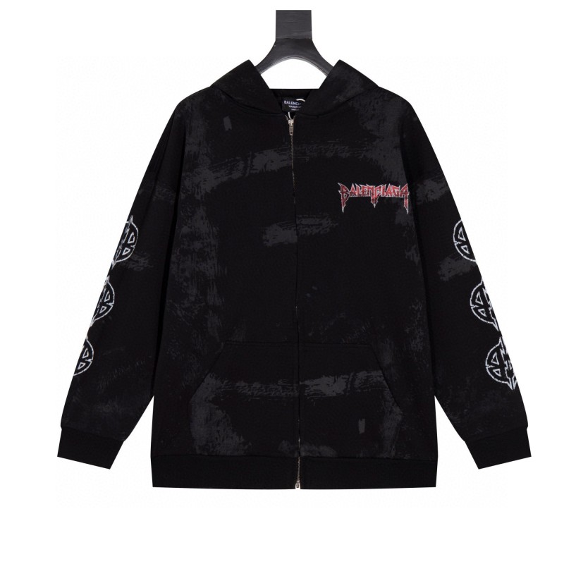 Balenciaga Unisex Zipper Hoodie
