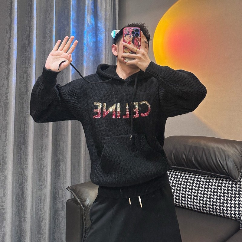 Celine Unisex Knit Hoodie
