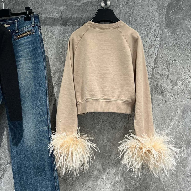 Prada Ostrich Feather Sweater