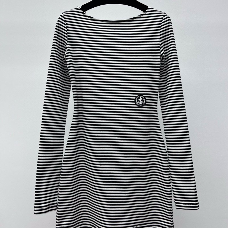 LV Long Sleeves Shirt Dress