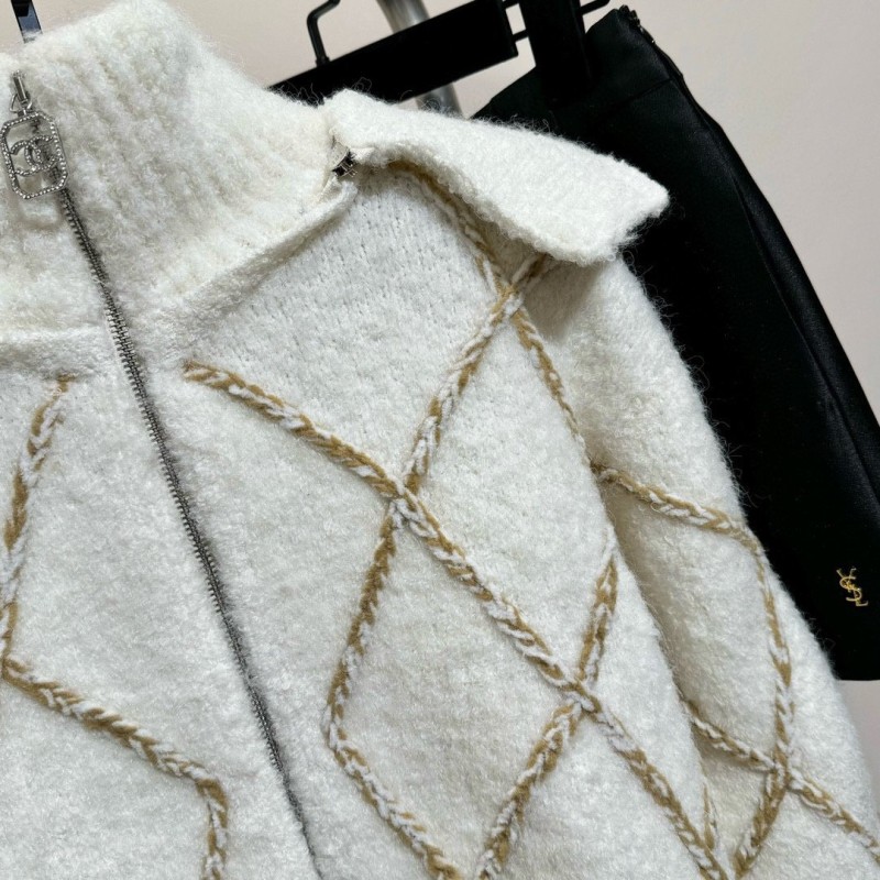 Chanel Zipper Cardigan Sweater