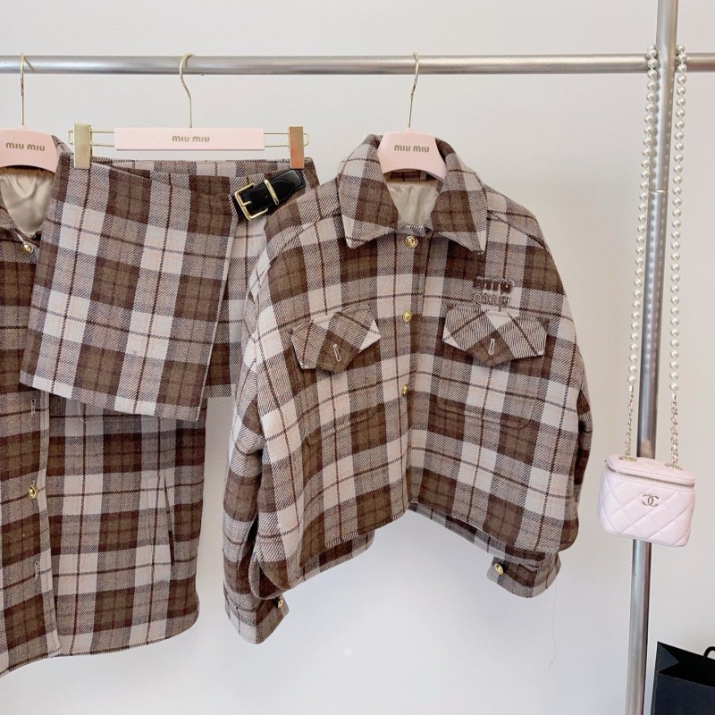 MiuMiu Wool Jacket, Vest & Skirts
