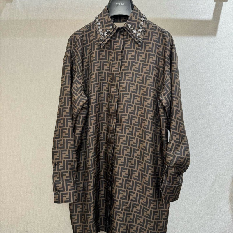 Fendi Silk Shirt Dress