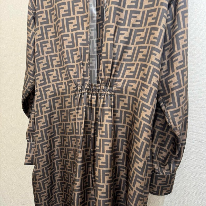 Fendi Silk Shirt Dress
