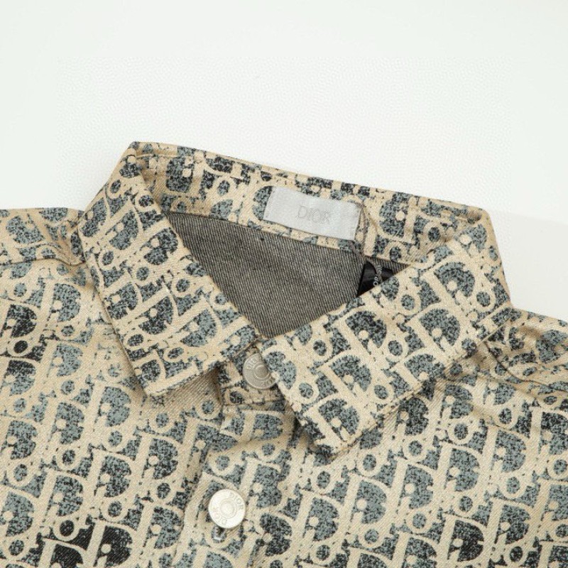 Dior Unisex Denim Long Sleeves Shirt