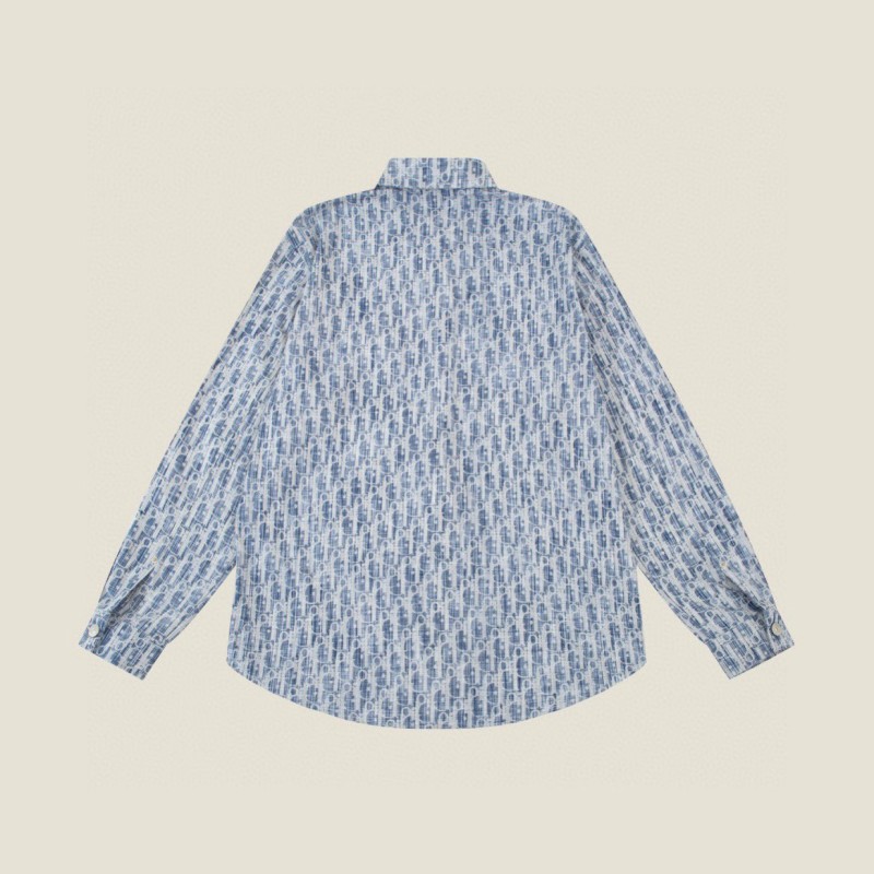Dior Unisex Denim Long Sleeves Shirt