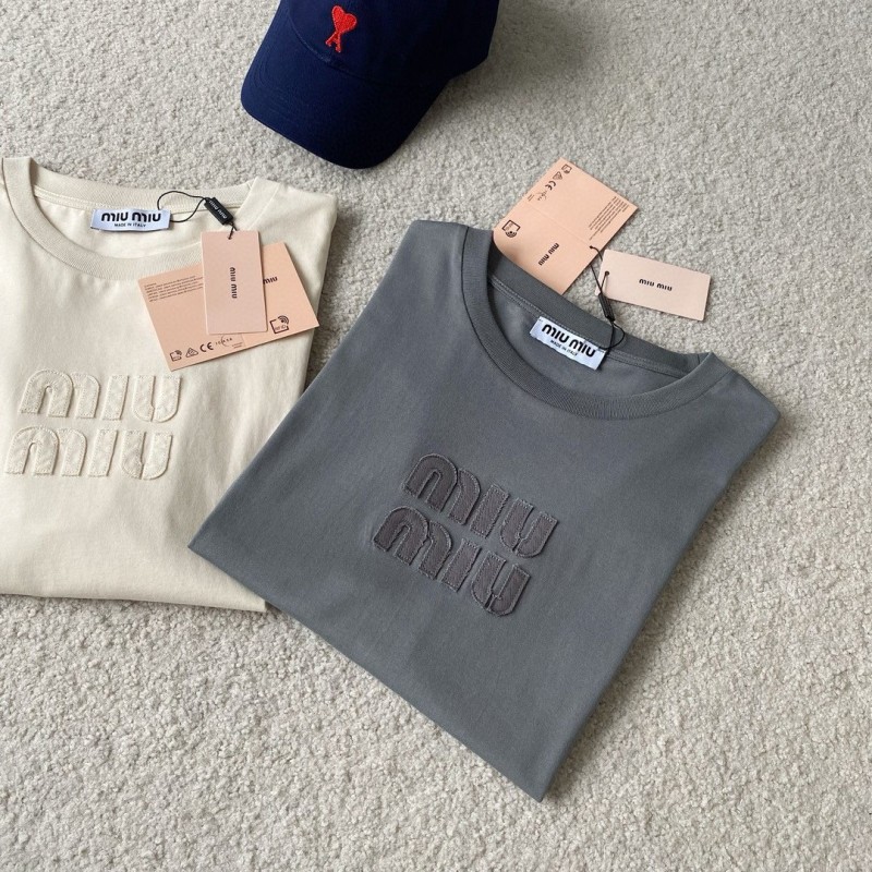 MiuMiu Unisex Long Sleeves Tee