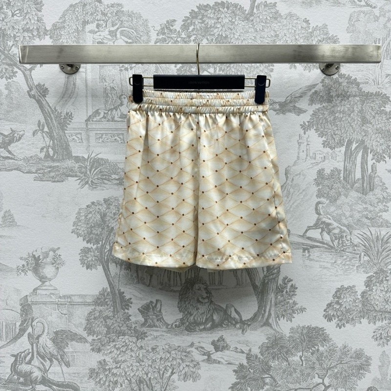 LV Long Sleeves Shirt & Shorts Set