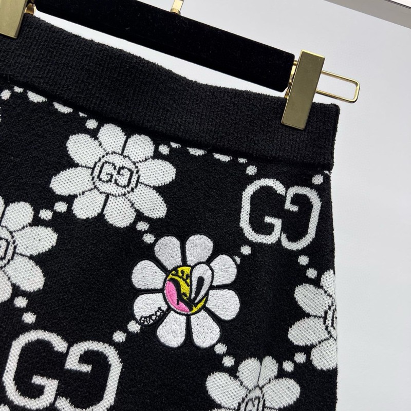 Gucci Knit Polo Cardigan & Skirt Set