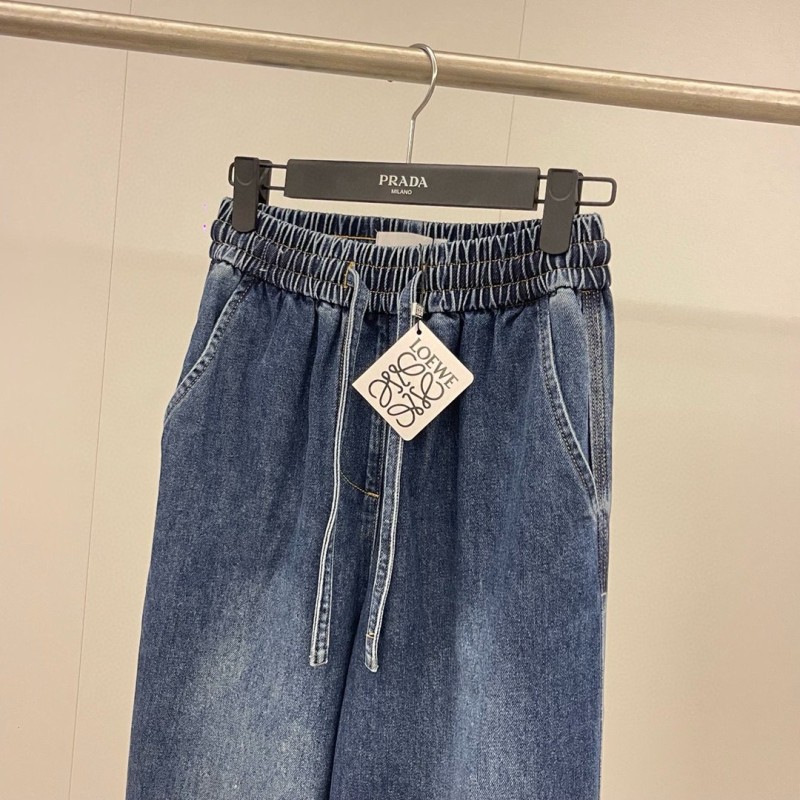 Loewe Denim Cropped Pants