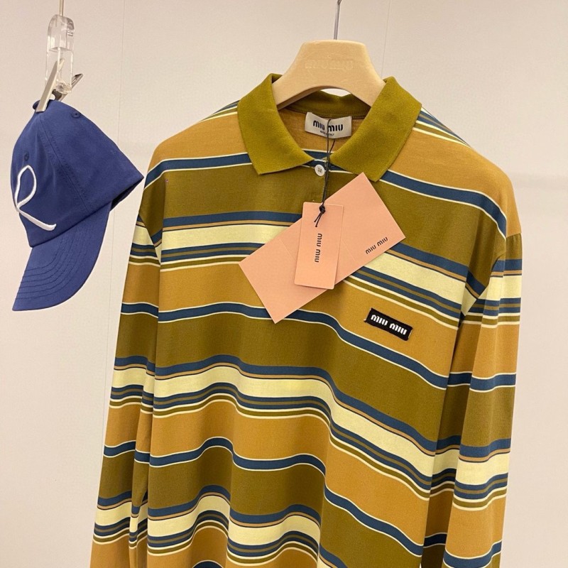 MiuMiu Long Sleeves Polo Tee