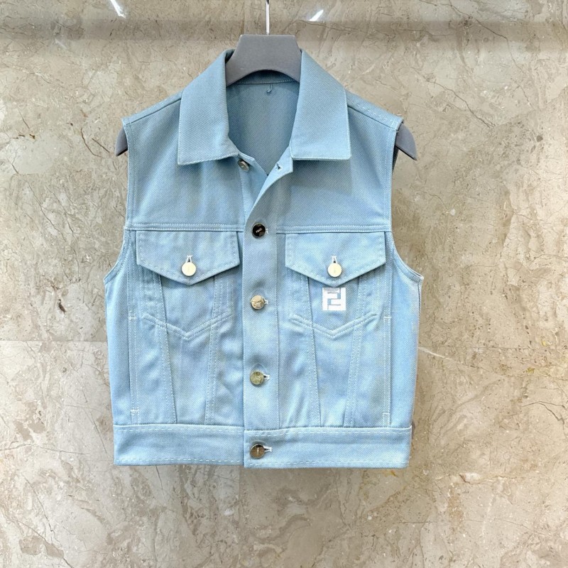 Fendi Denim Vest & Skirts
