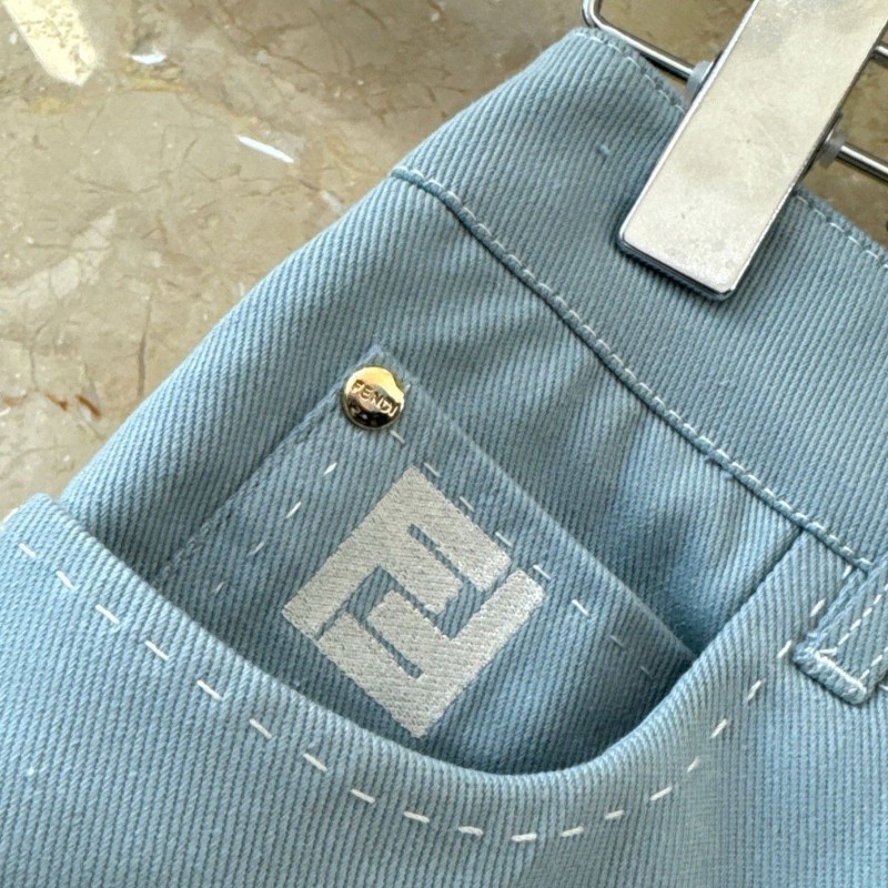 Fendi Denim Vest & Skirts