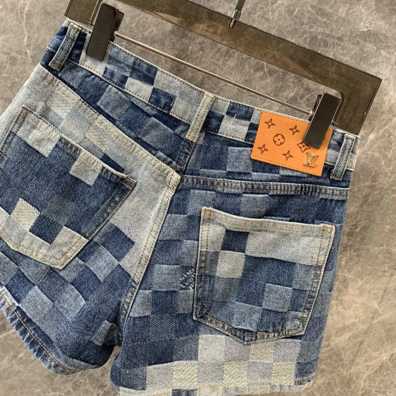 LV Denim Shorts