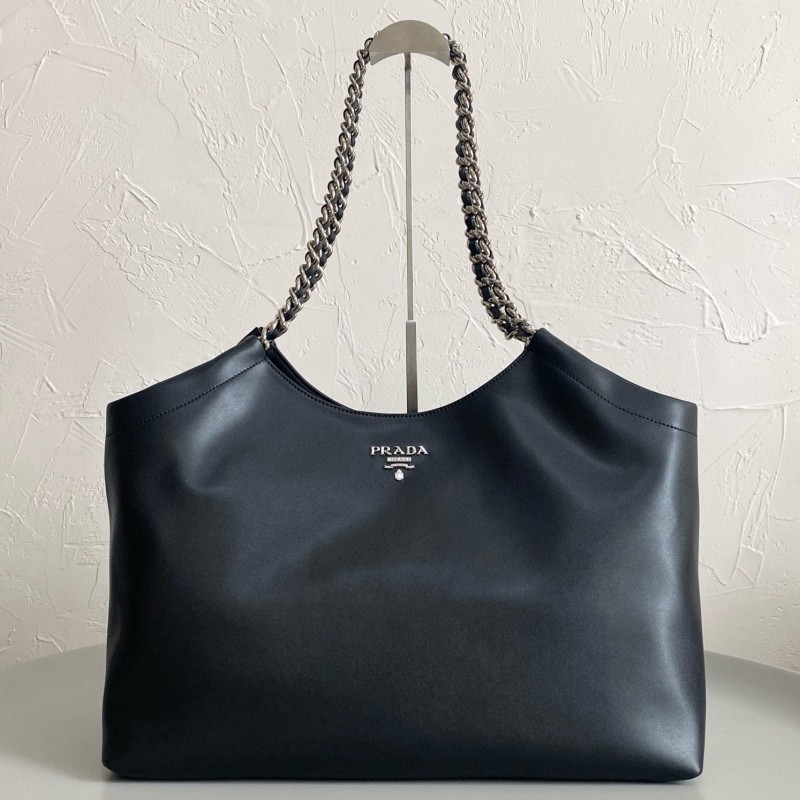 Prada 中古托特链条包