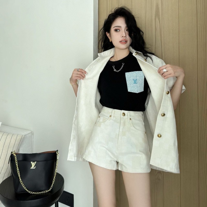 LV Denim Shorts