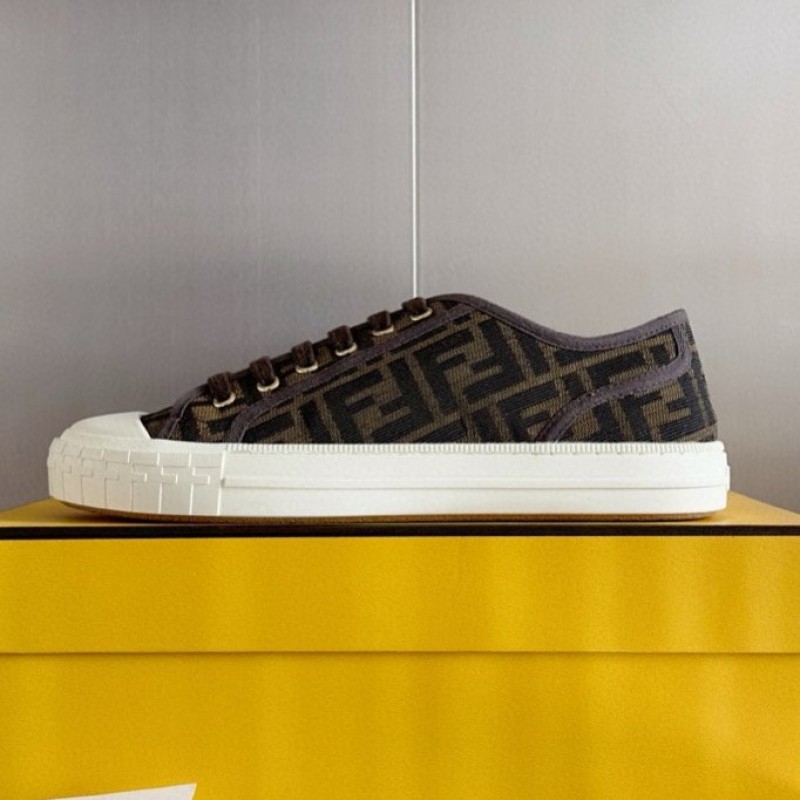 Fendi Domino Unisex Canvas Shoes