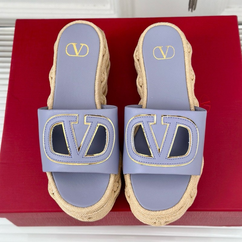 Valentino Platform Slippers