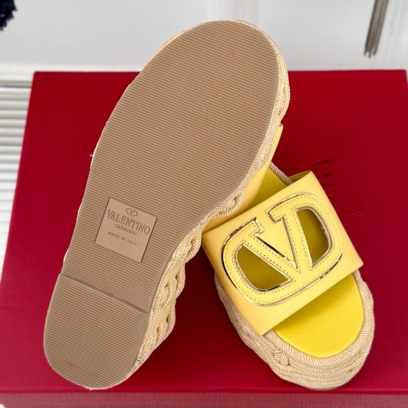 Valentino Platform Slippers