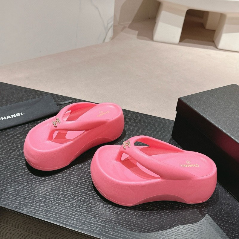 Chanel Platform Slippers