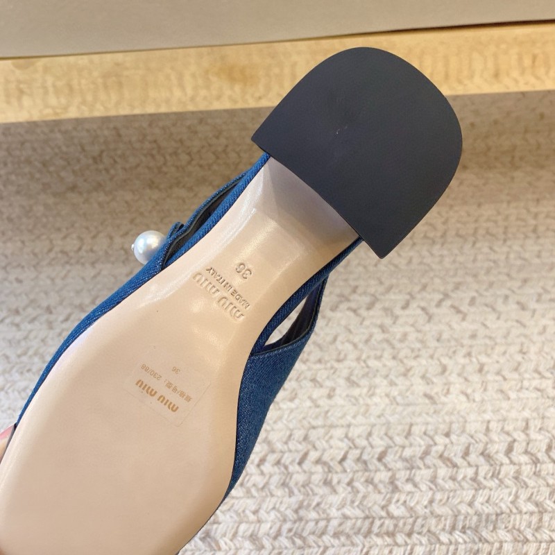 MiuMiu Heels Mary Jane Sandals