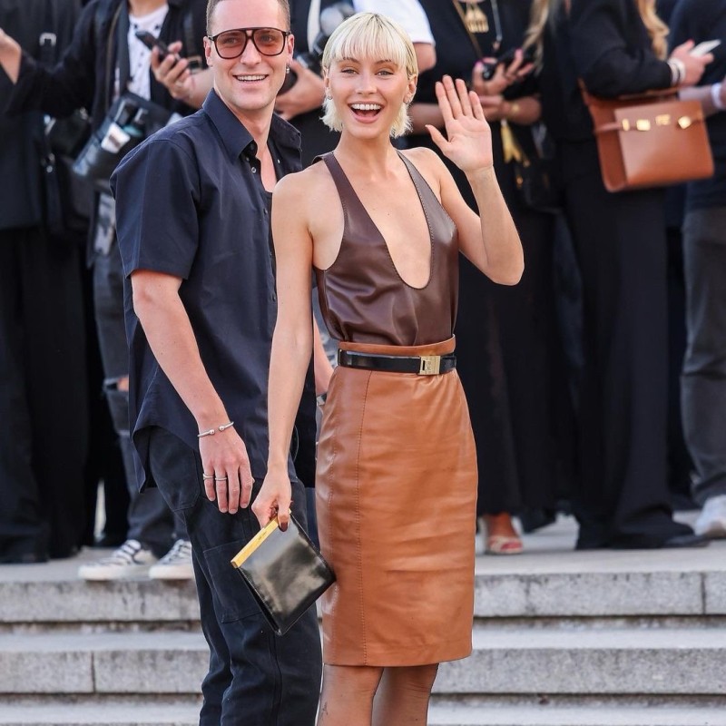 YSL Leather Skirts