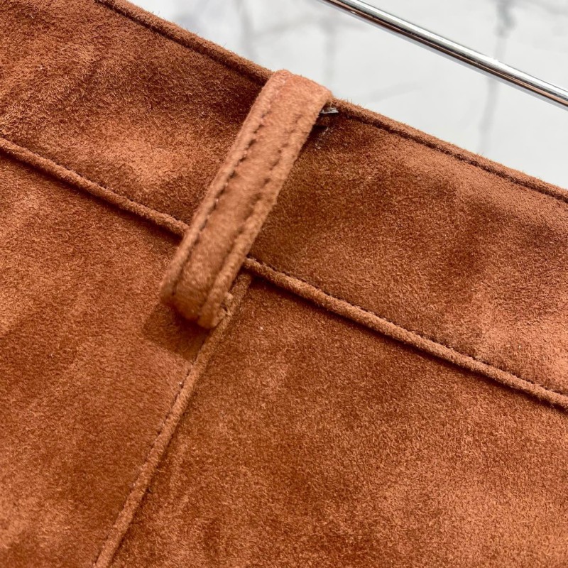 YSL Leather Shorts
