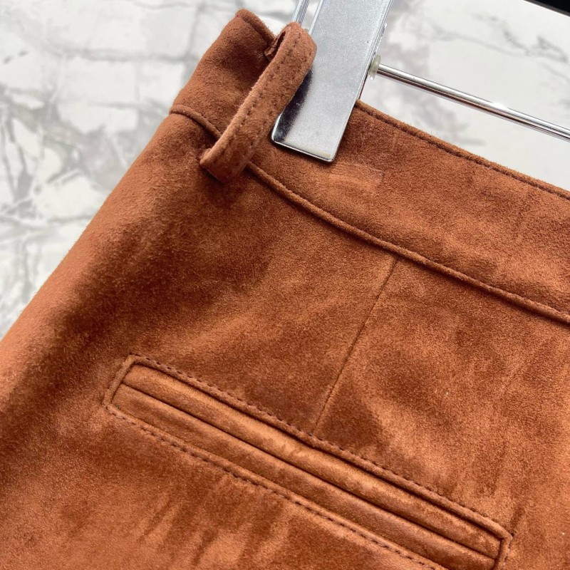 YSL Leather Shorts