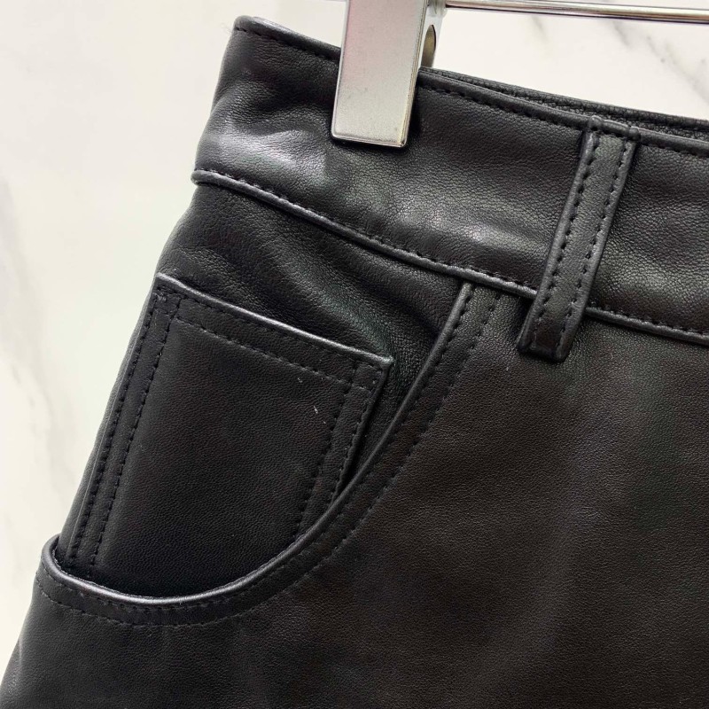 YSL Leather Shorts
