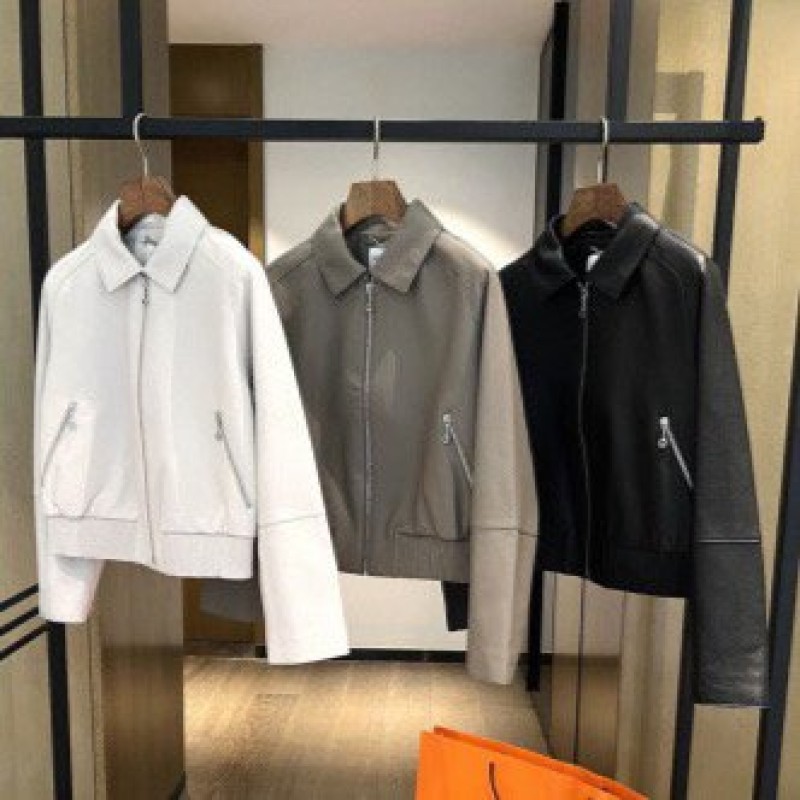 Hermes Unisex Leather Jacket