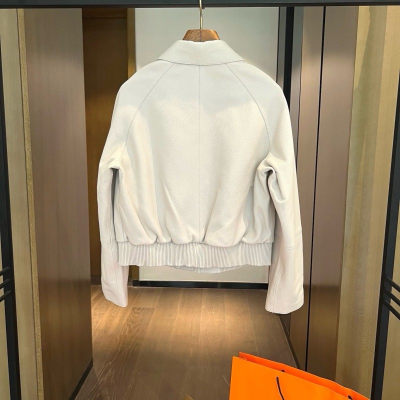 Hermes Unisex Leather Jacket