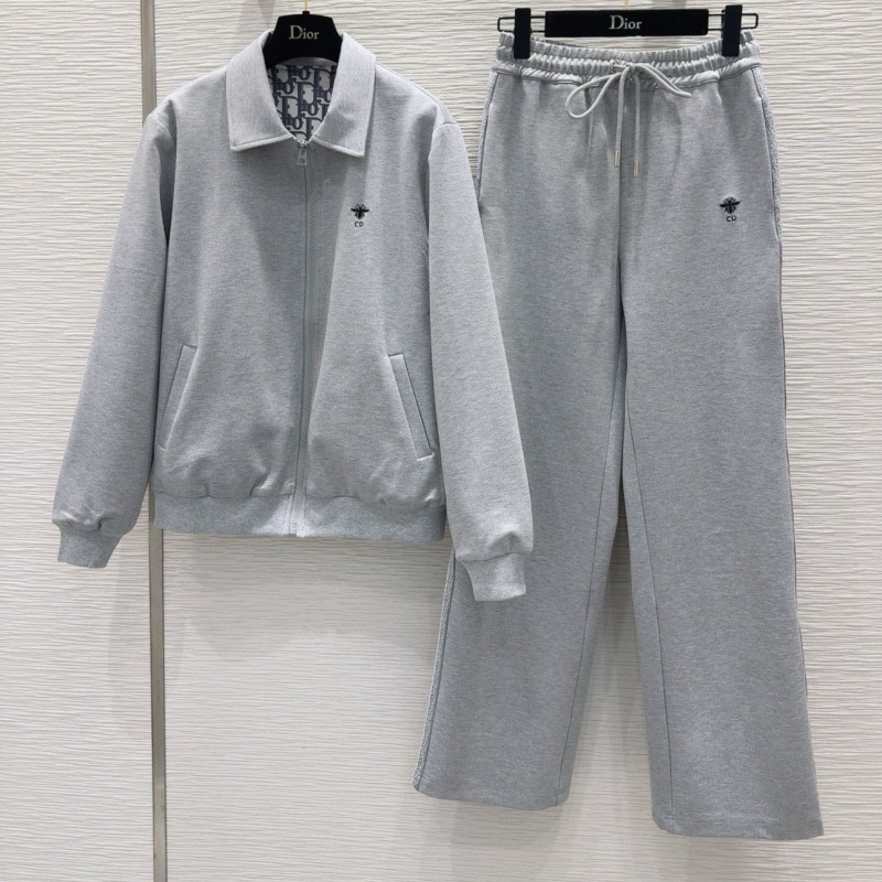 Dior Reversible Zipper Sweater & Sweatpants