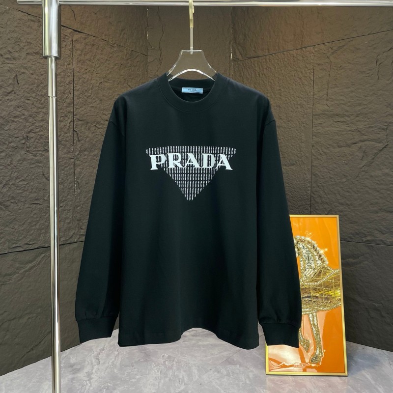 Prada Unisex Long Sleeves Tee