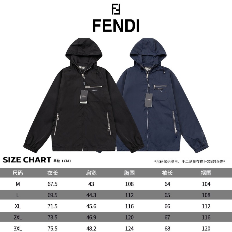 Fendi Unisex Zipper Jacket