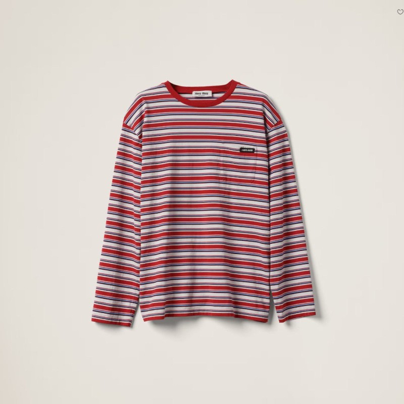 MiuMiu Unisex Long Sleeves Tee