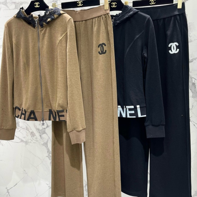 Chanel Sweater Cardigan & Sweatpants Set
