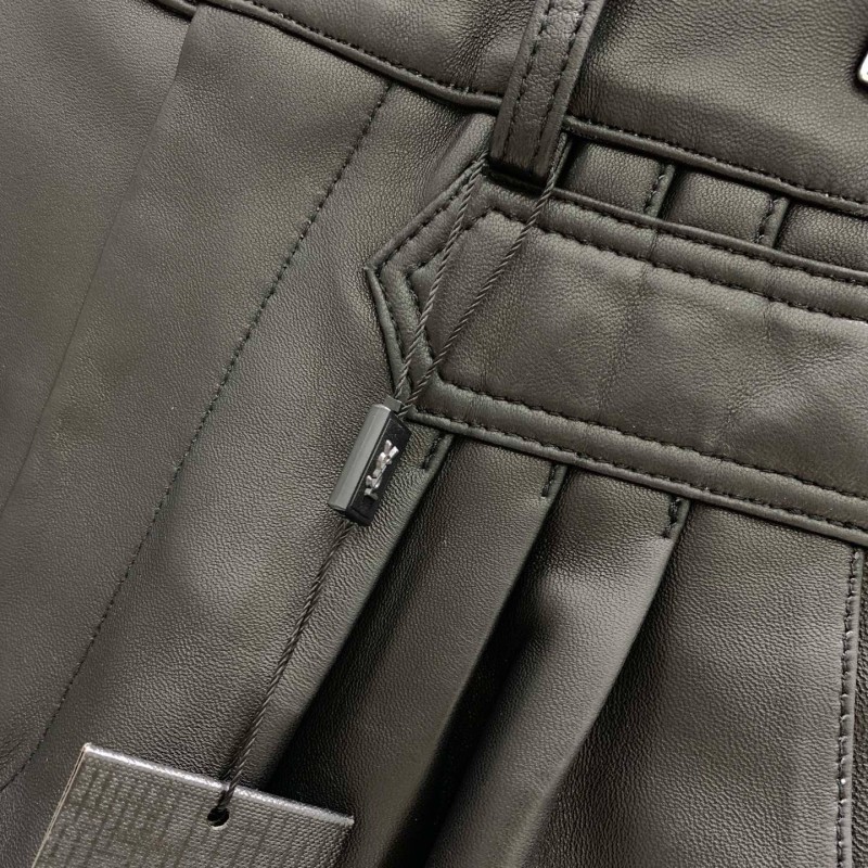 YSL Leather Shorts