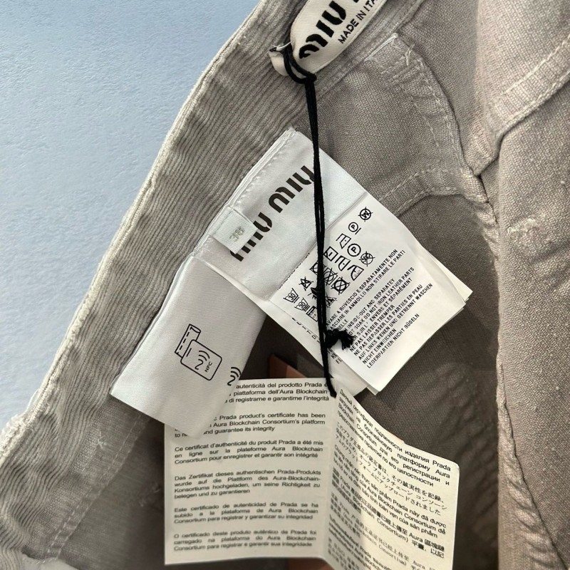 MiuMiu Unisex Corduroy Pants