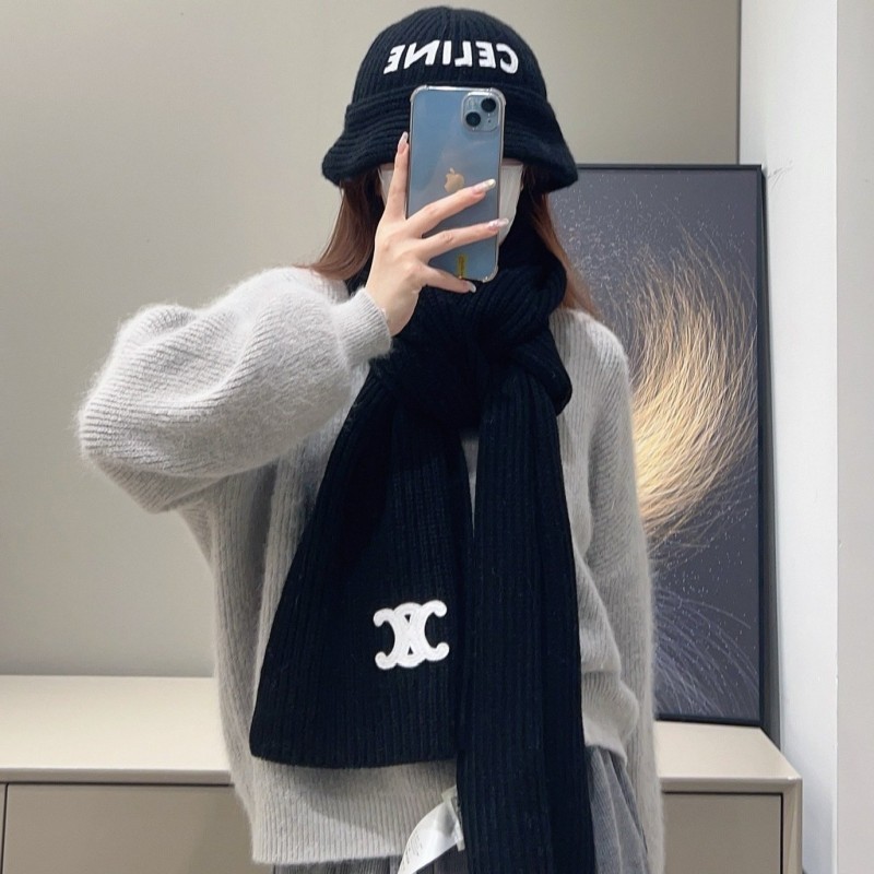 Celine Long Scarf & Bennie Hat