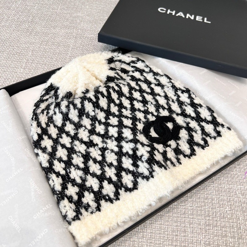 Chanel Scarf & Bennie Hat