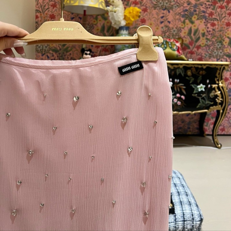 MiuMiu Sleeveless Shirt & Skirts Set