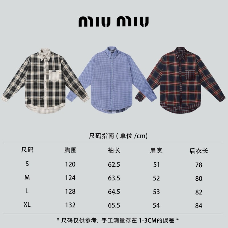 MiuMiu Unisex Reversible Long Sleeves Shirt