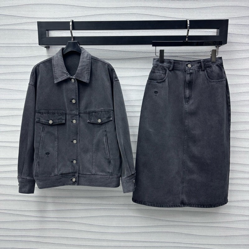 Dior Denim Jacket & Skirts