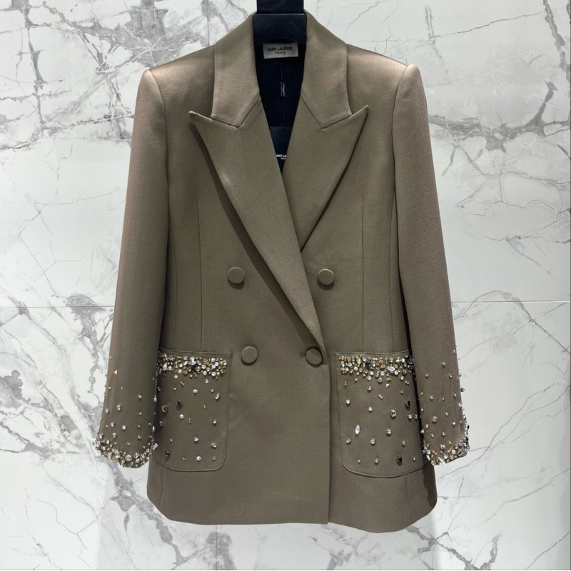 YSL Coat & Shorts