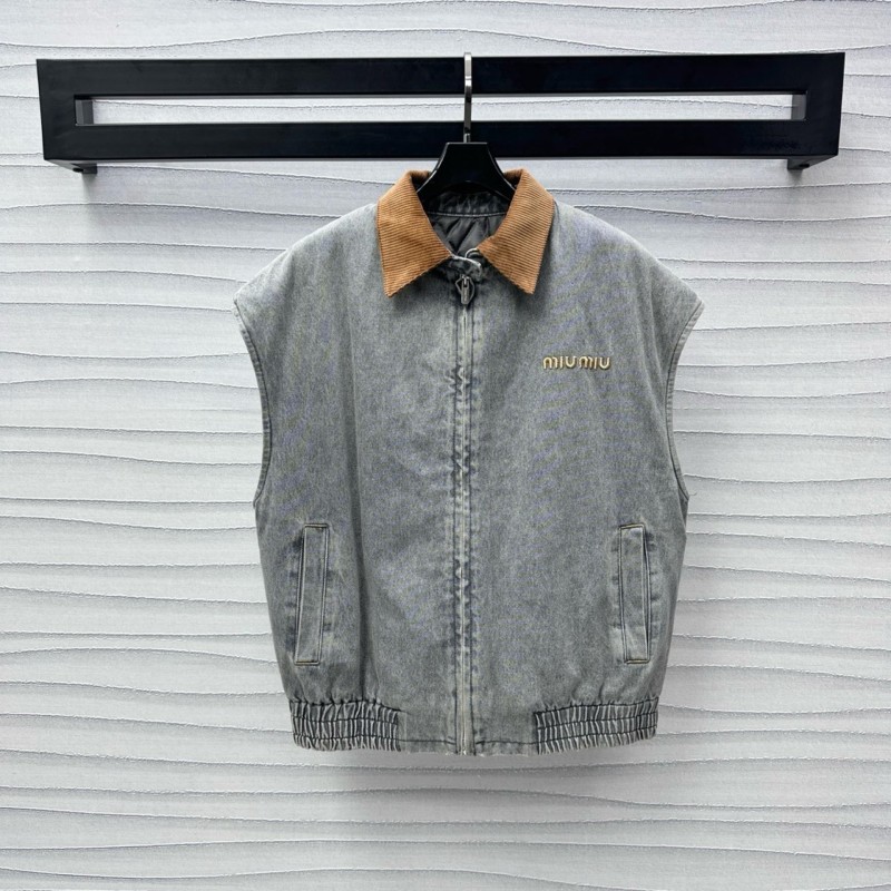 MiuMiu Denim Cotton Vest